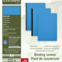 Exacompta Paquet de 25 plats couverture Forever A4 270g bleu