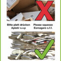 Plakat : Bitte platt drücken